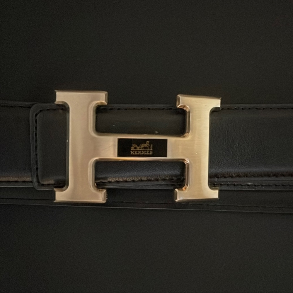 Black belt with Gold Accents